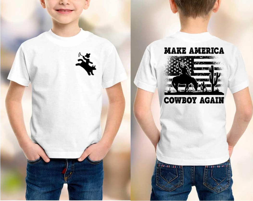 Make America Cowboy Again- Toddler Tee