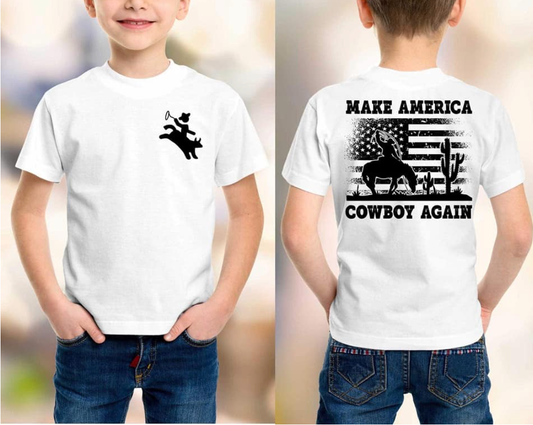 Make America Cowboy Again- Youth Tee
