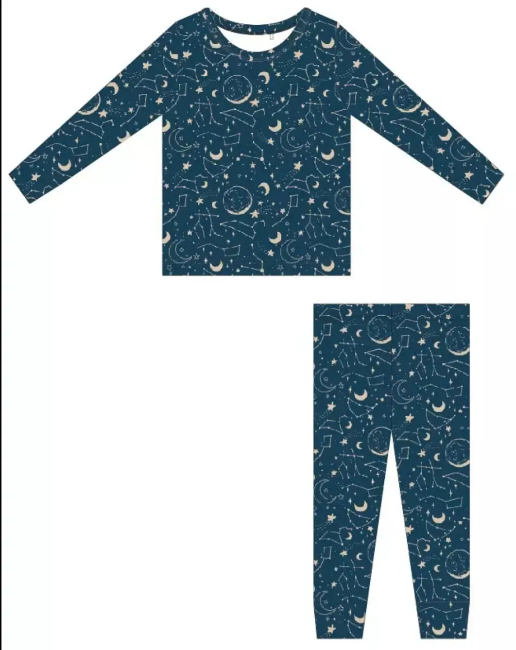 Bamboo Toddler Two-Piece Pajama- Constellation