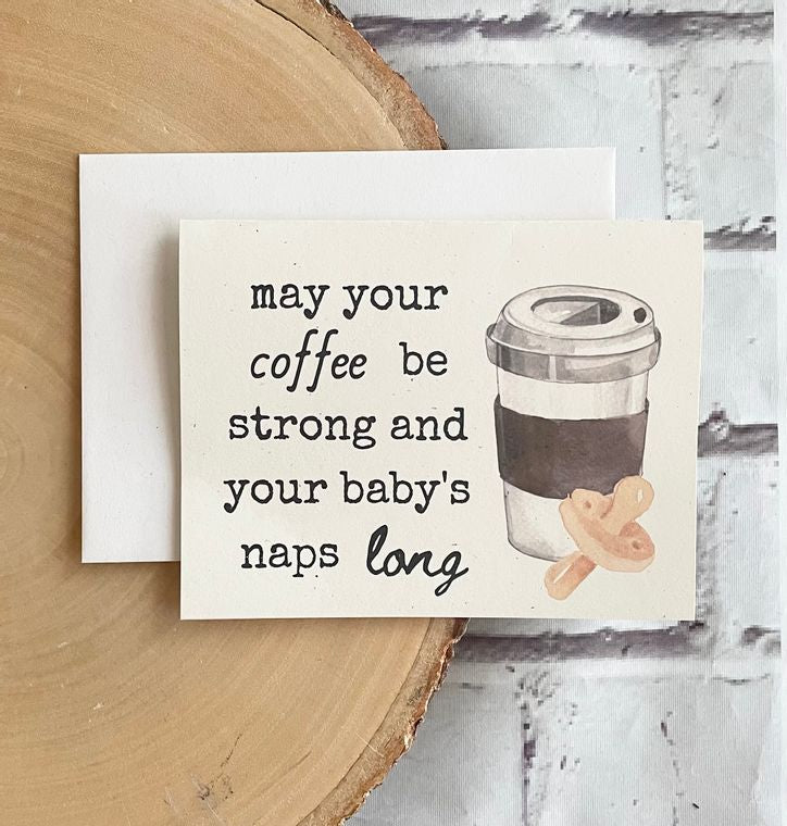 Baby Shower Card | Coffee & Naps