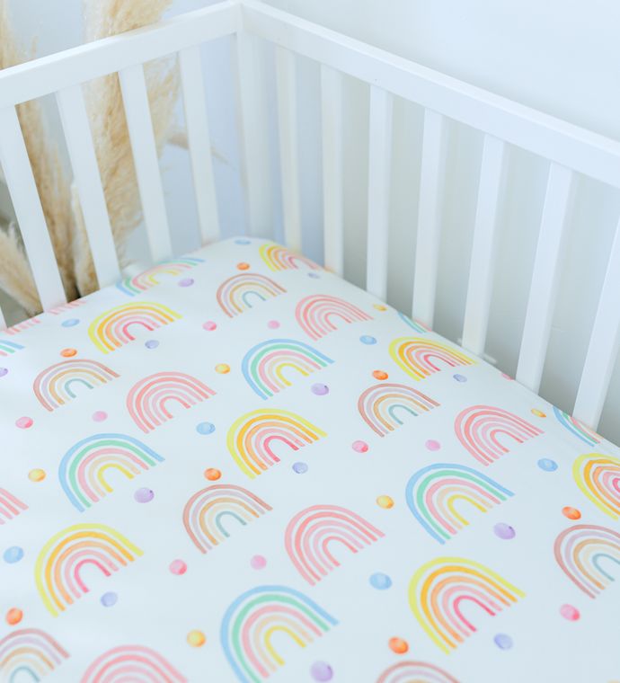 Rainbow Crib Sheet