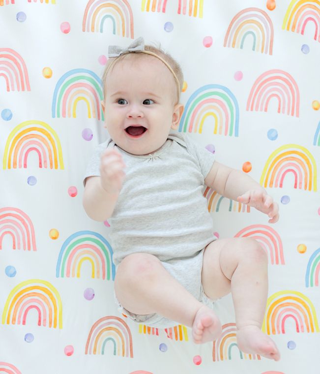 Rainbow Crib Sheet